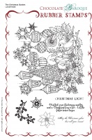 The Christmas Garden Rubber Stamp sheet - A5
